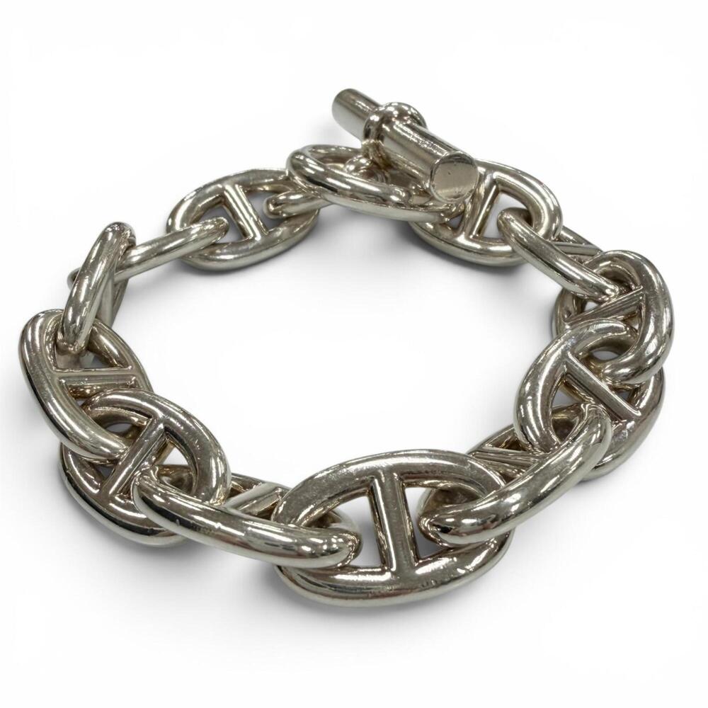 HERMES Silver Charm Bracelet
